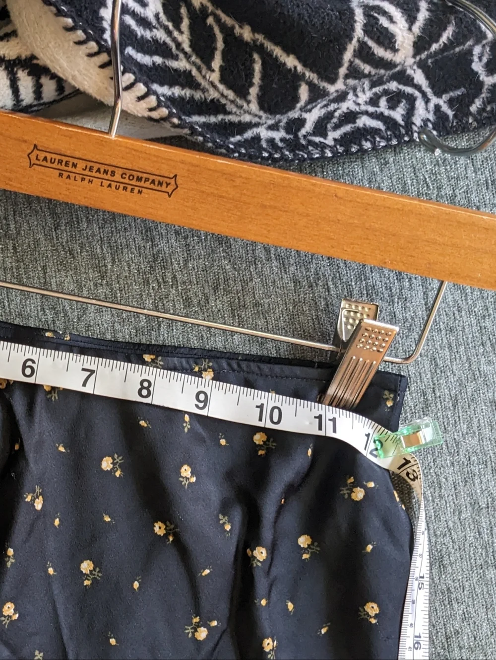 Abercrombie Black Floral Midi Skirt - Picture 2 of 5